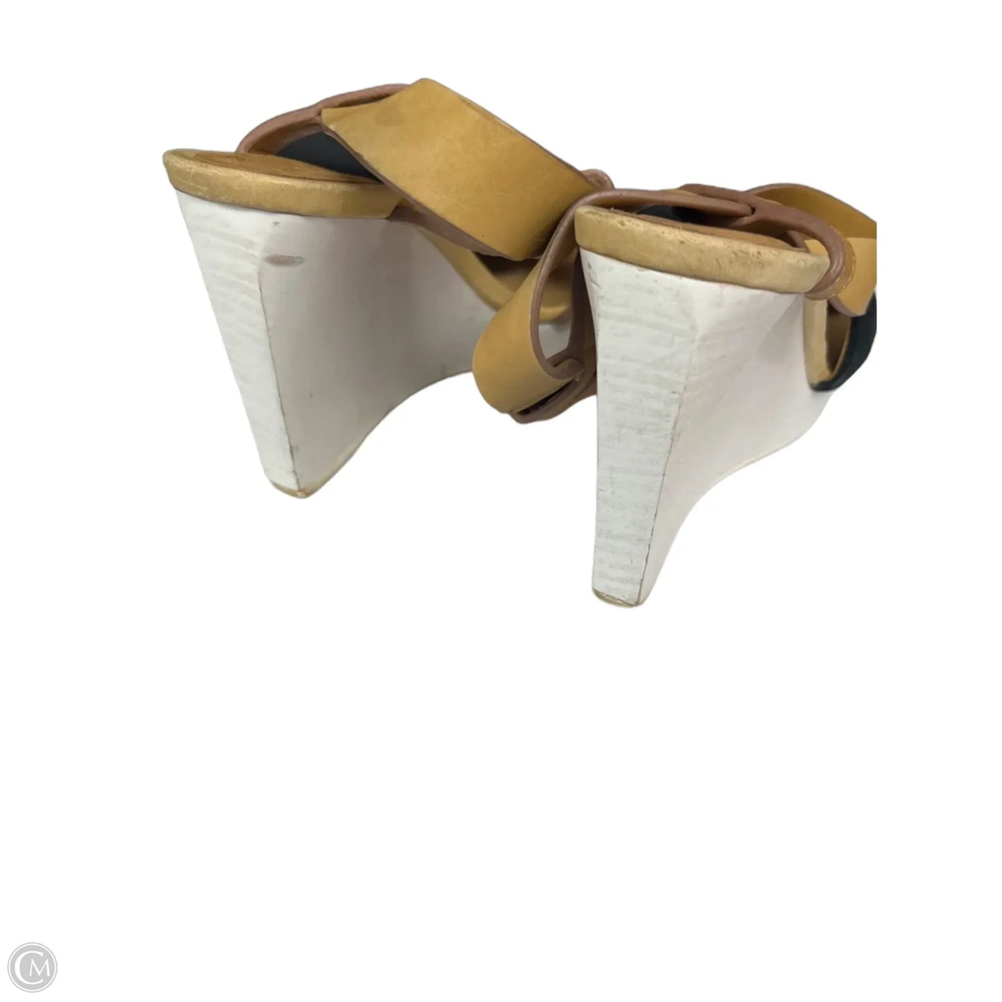 Sandals Designer By See By Chloe In Black & Tan, Size: 6.5