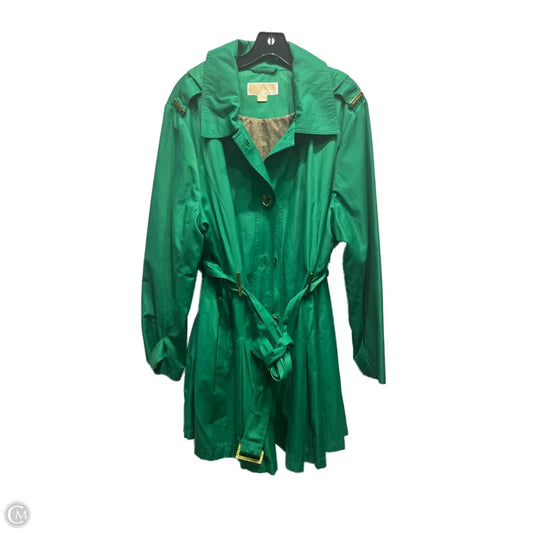 Coat Trench Coat By Michael By Michael Kors In Green, Size: 2x