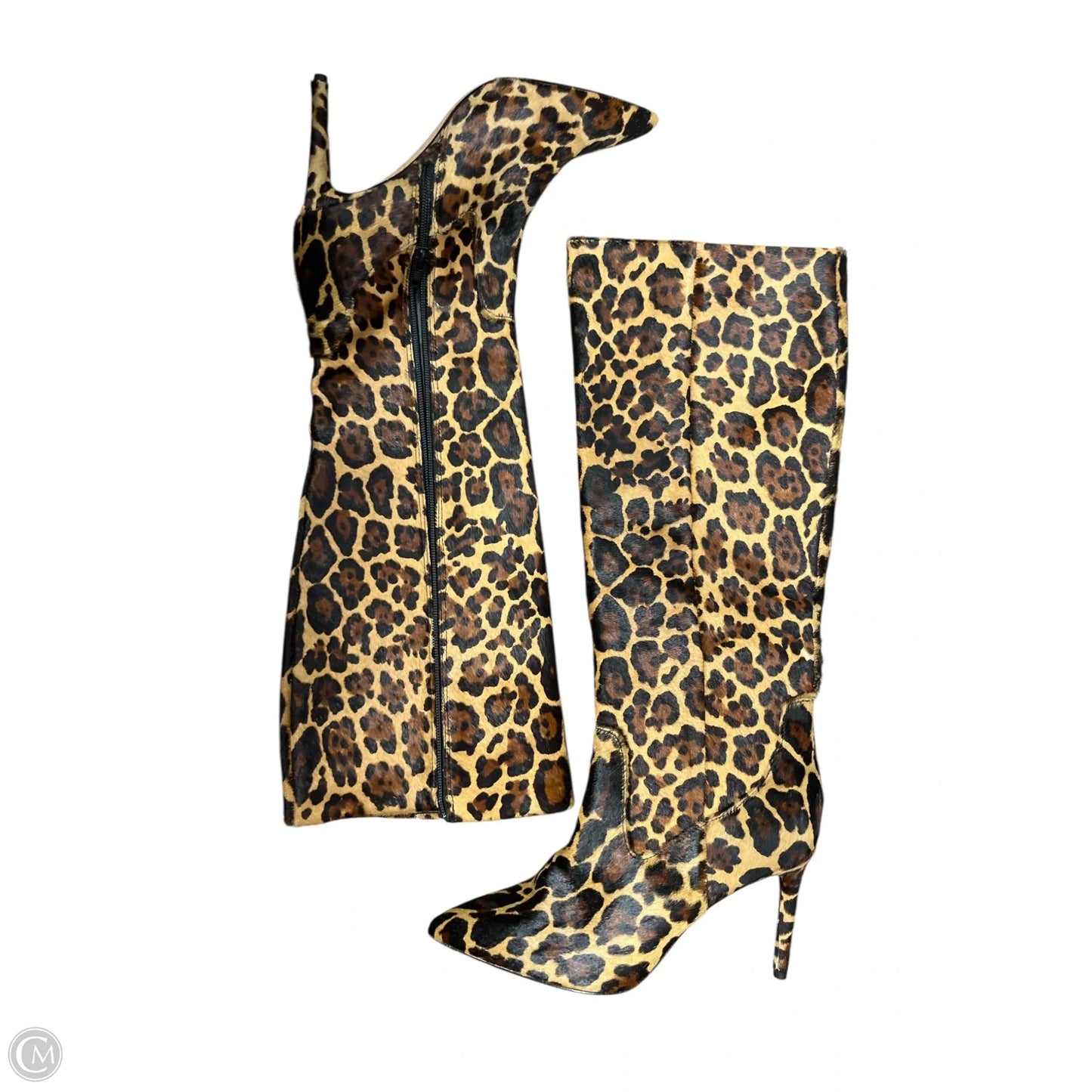 Boots Knee Flats By Antonio Melani In Brown & Cream, Size: 7.5