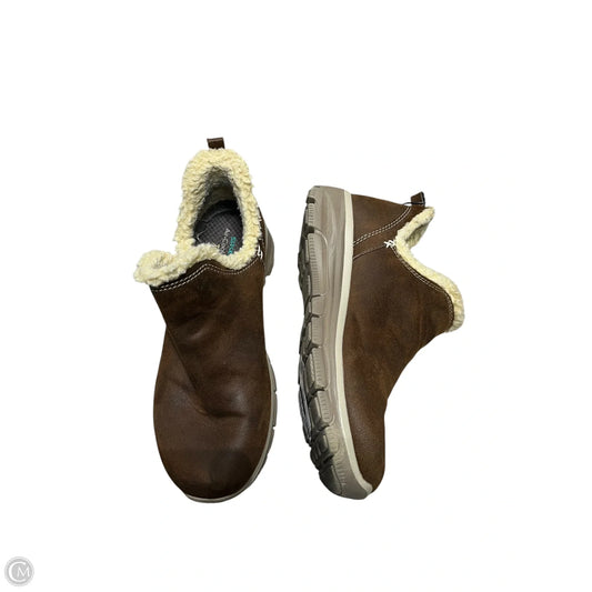 Boots Ankle Flats By Skechers In Brown, Size: 6.5
