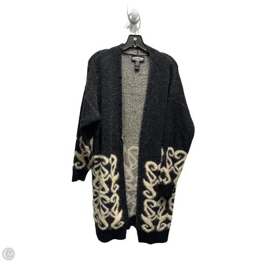 Sweater Cardigan By oliver o In Black & White, Size: L