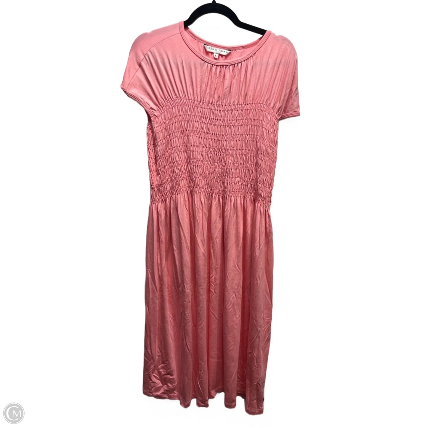 Dress Casual Short By Trina Turk In Pink, Size: L