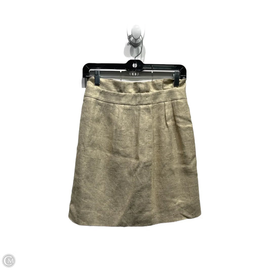 Skirt Designer By Kate Spade In Gold, Size: 2