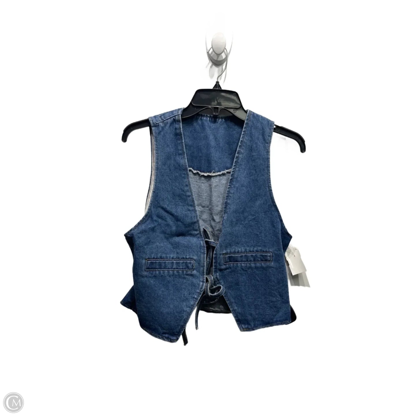 Vest Other By Clothes Mentor In Blue Denim, Size: M