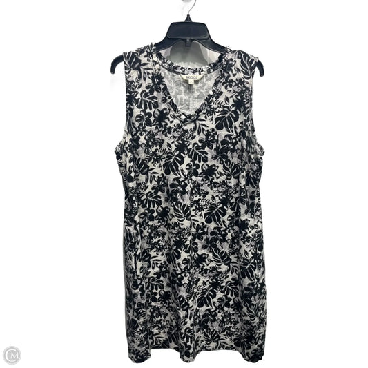 Dress Casual Short By Briggs In Black & White, Size: Xl