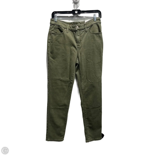 Jeans Straight By Chicos In Green Denim, Size: Xs