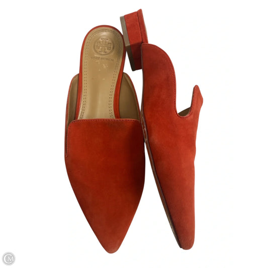 Shoes Designer By Tory Burch In Orange, Size: 7