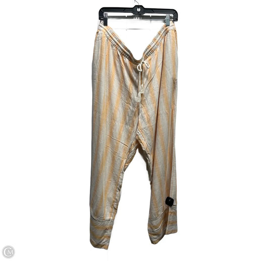 Pants Lounge By H&m In Orange & White, Size: Xl