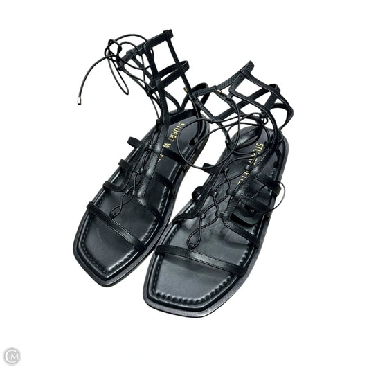 Sandals Designer By Stuart Weitzman In Black, Size: 9
