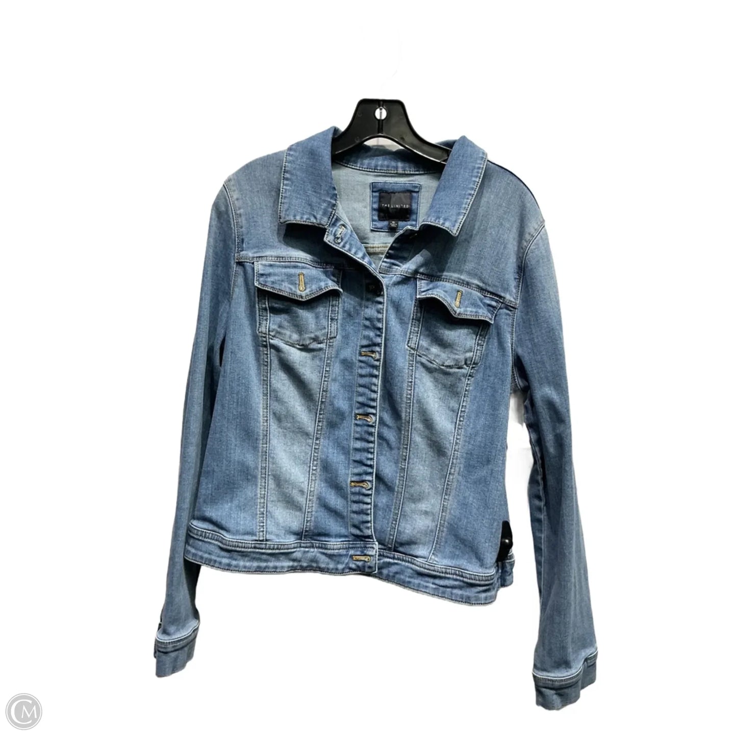 Jacket Denim By Limited In Blue Denim, Size: Xl