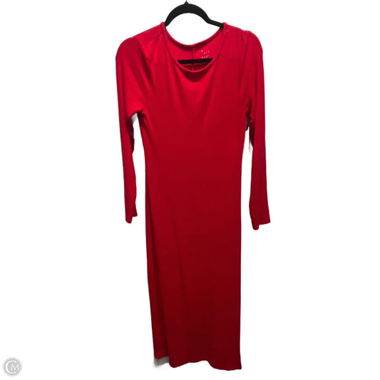 Dress Casual Maxi By A New Day In Red, Size: Xs