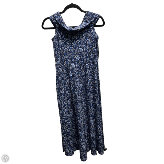 Dress Casual Midi By Loft In Blue & White, Size: Xsp