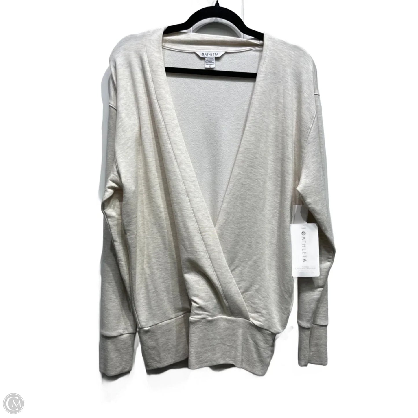 Sweatshirt Crewneck By Athleta In Tan, Size: Xs