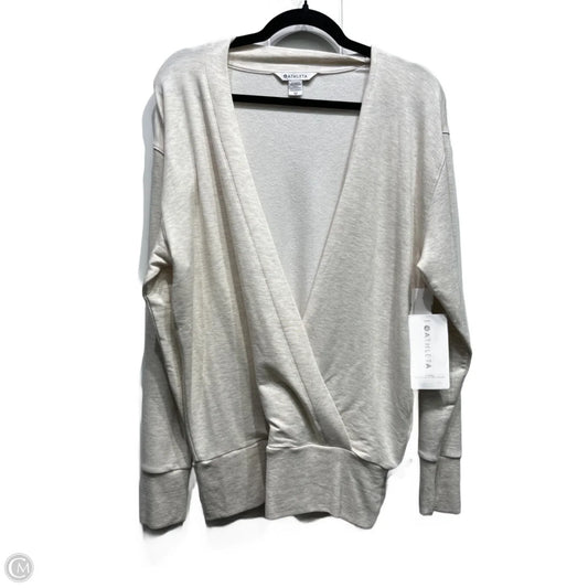 Sweatshirt Crewneck By Athleta In Tan, Size: Xs