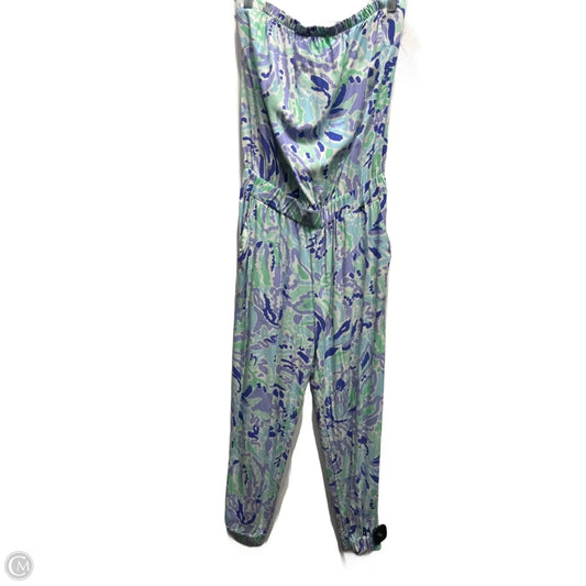 Jumpsuit Designer By Lilly Pulitzer In Blue & Green, Size: M