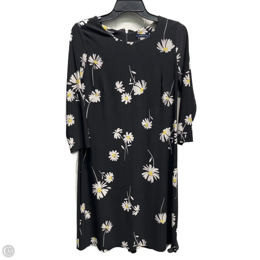 Dress Work By Tommy Hilfiger In Black & Yellow, Size: 8