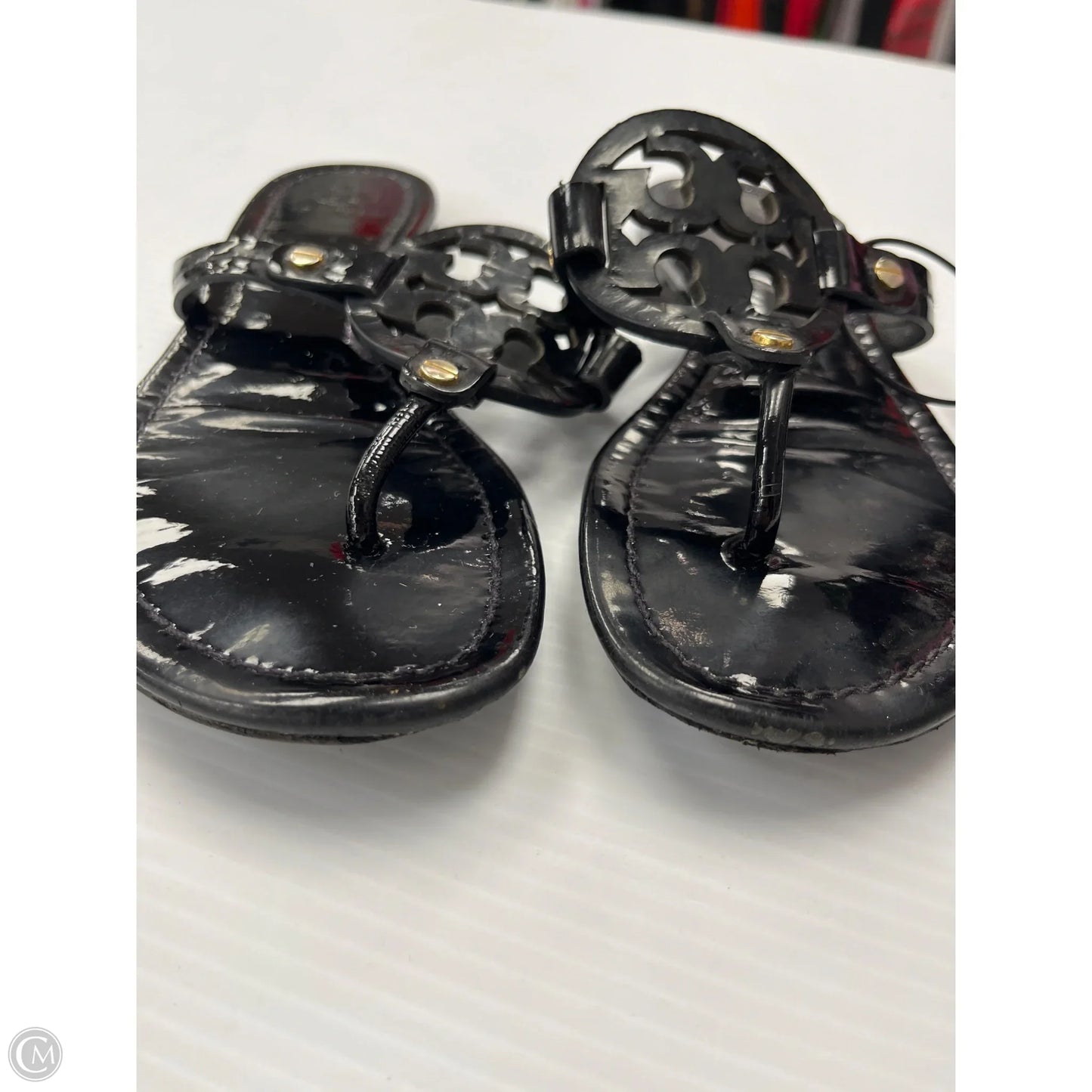 Sandals Designer By Tory Burch In Black, Size: 7