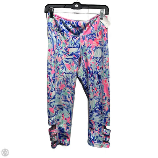 Pants Designer By Lilly Pulitzer In Blue & Pink, Size: M