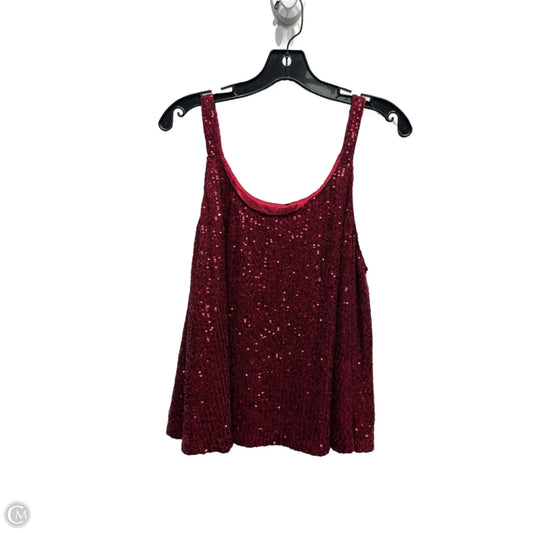 Top Sleeveless By Clothes Mentor In Red, Size: Xl