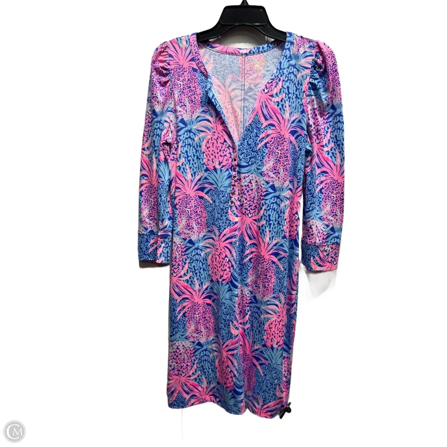 Dress Designer By Lilly Pulitzer In Blue & Pink, Size: M