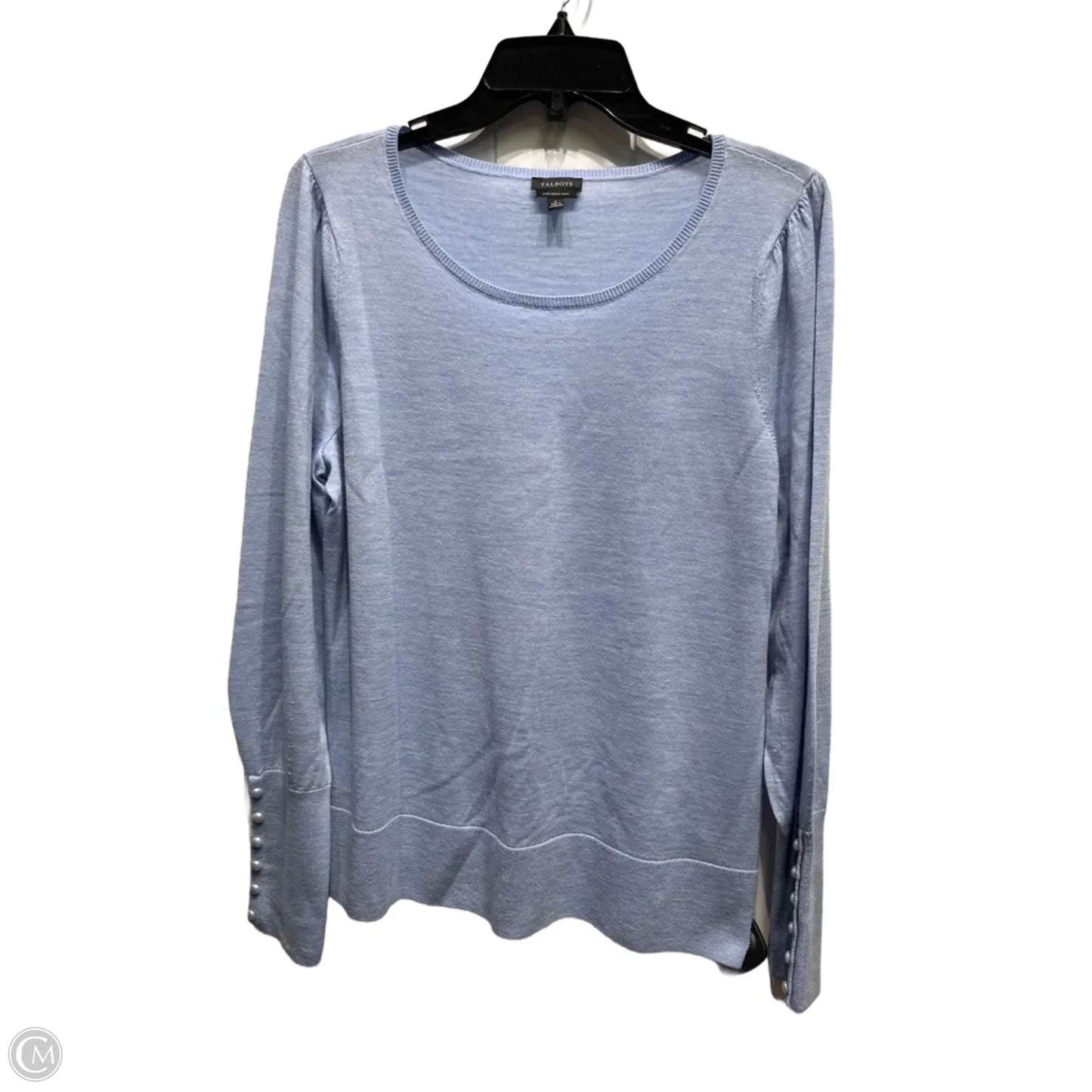Top Long Sleeve By Talbots In Blue, Size: L