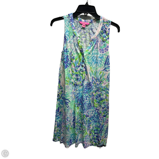 Dress Designer By Lilly Pulitzer In Blue & Green, Size: Xs