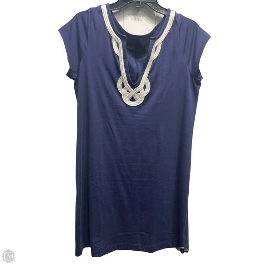 Dress Designer By Lilly Pulitzer In Blue & White, Size: L