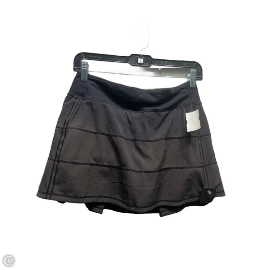 Athletic Skort By Lululemon In Black, Size: 4