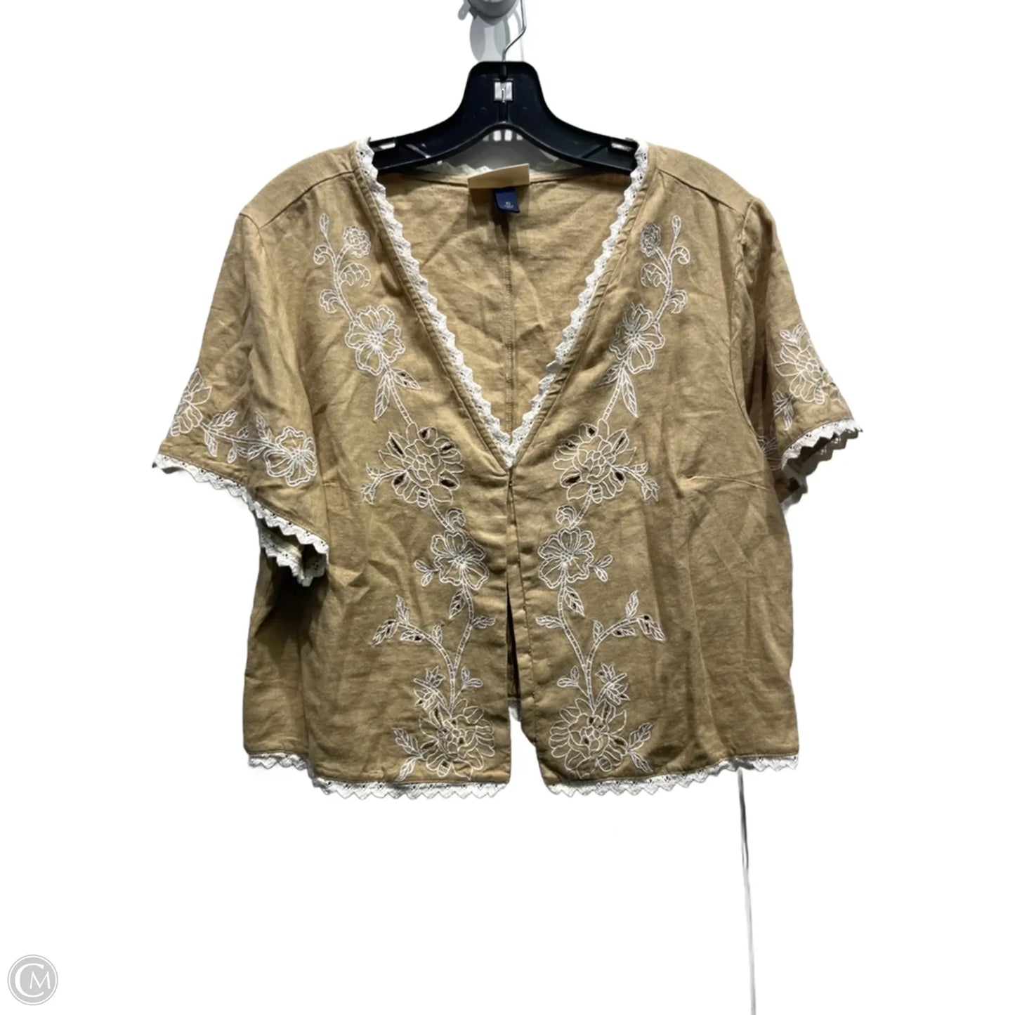 Cardigan By Universal Thread In Tan & White, Size: Xs