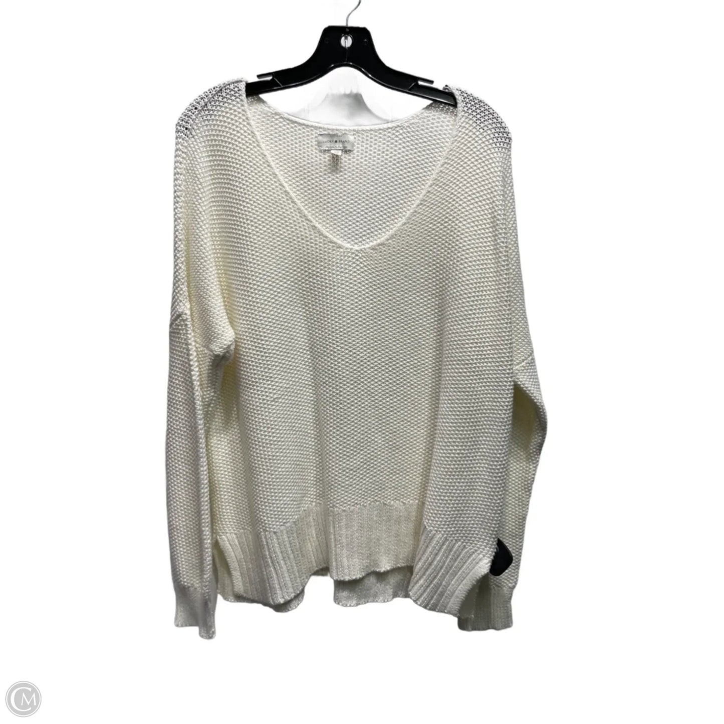 Sweater By Lucky Brand In White, Size: M