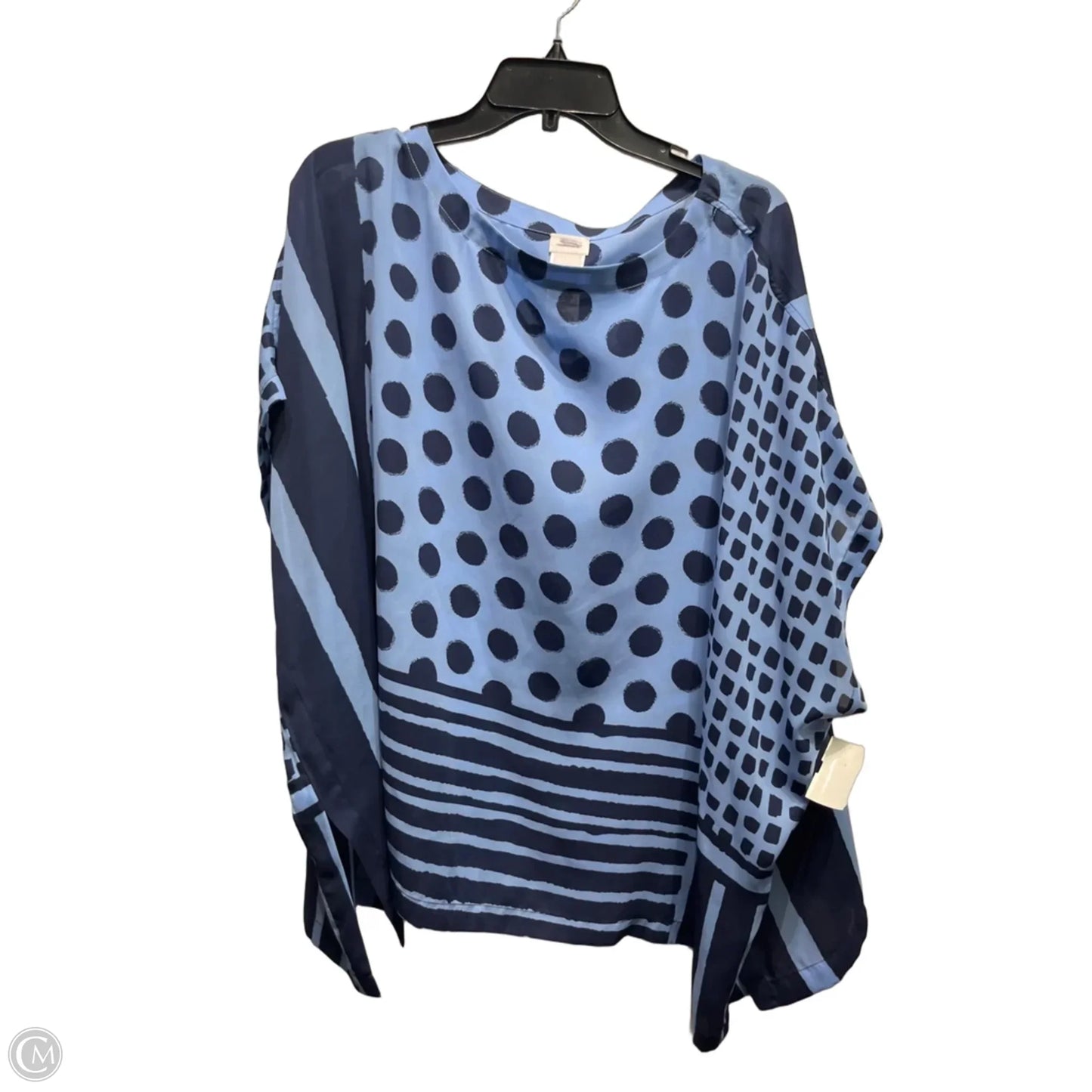 Top Short Sleeve By Chicos In Blue, Size: S