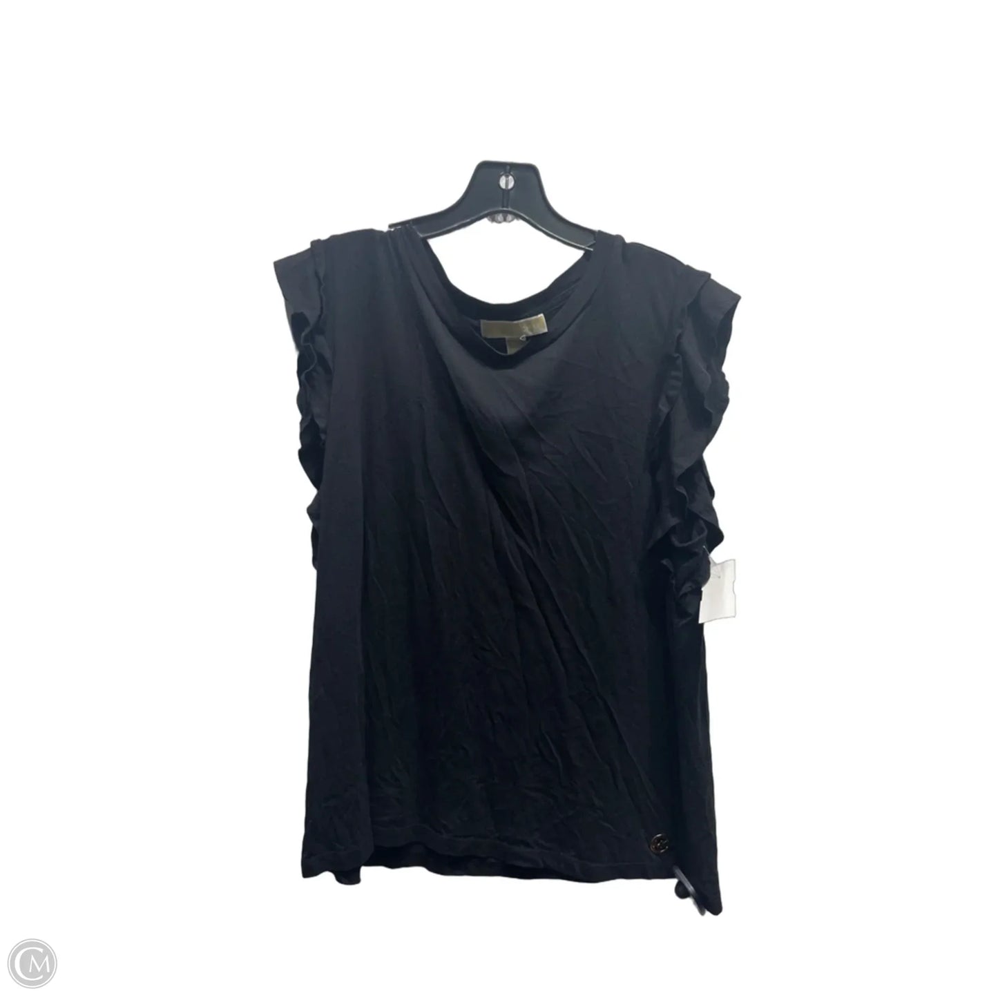 Top Short Sleeve By Michael By Michael Kors In Black, Size: Xl