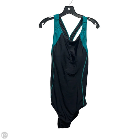 Swimsuit By Clothes Mentor In Black & Green, Size: Xl