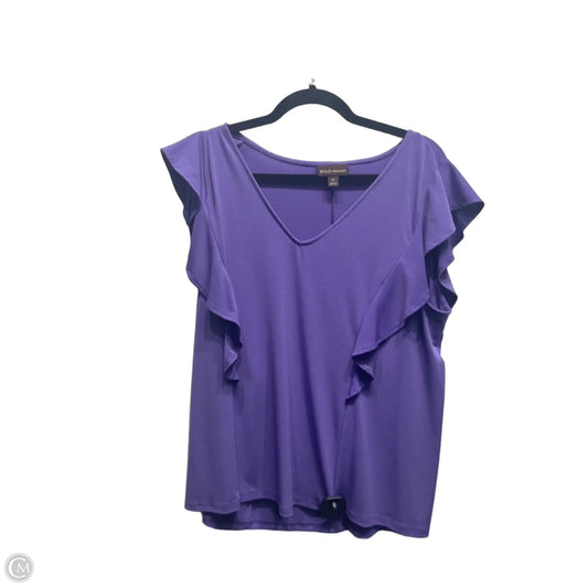 Top Short Sleeve By Bold Elements In Purple, Size: Xl