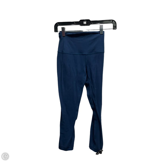 Athletic Leggings Capris By Lululemon In Blue, Size: 2