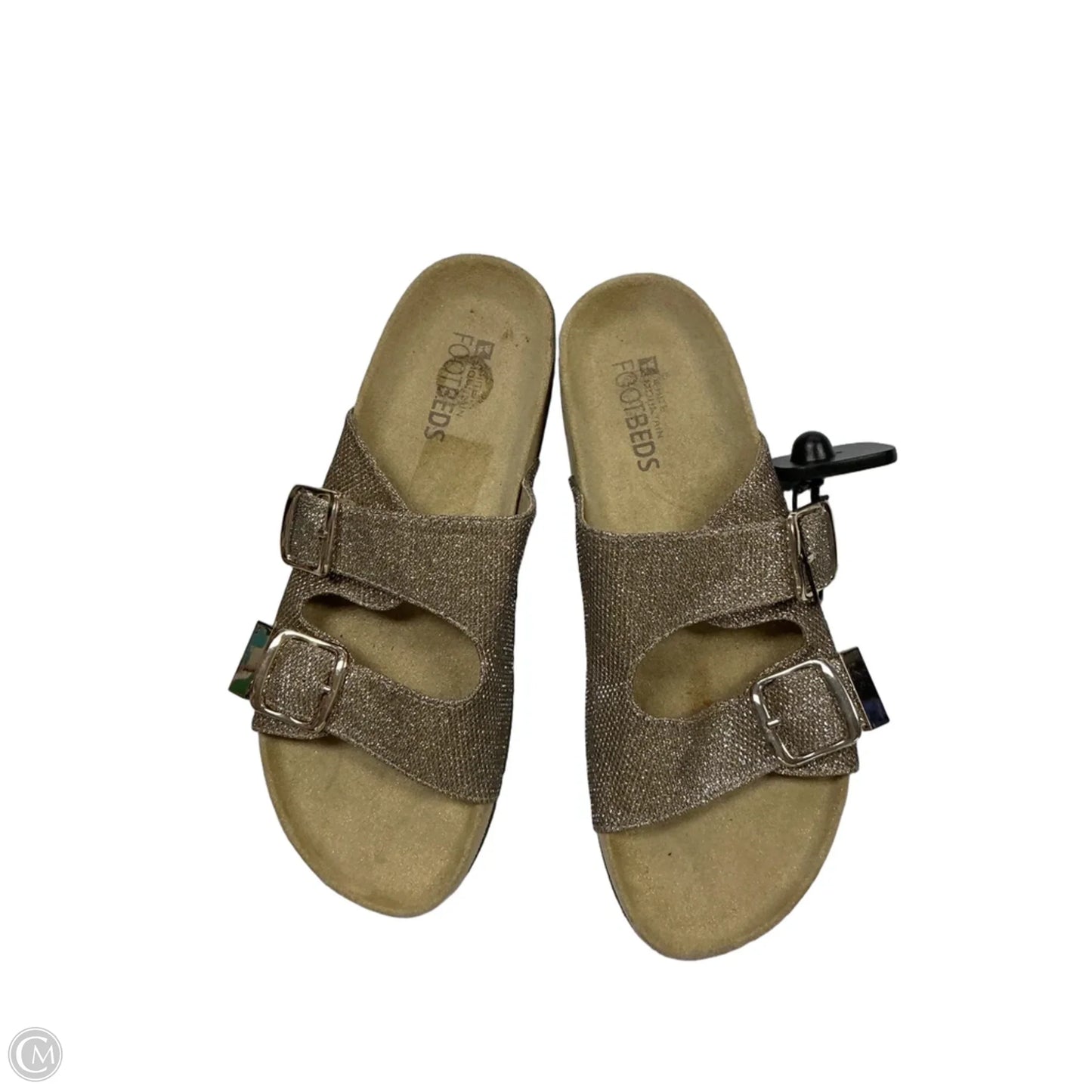 Sandals Flats By White Mountain In Gold, Size: 9