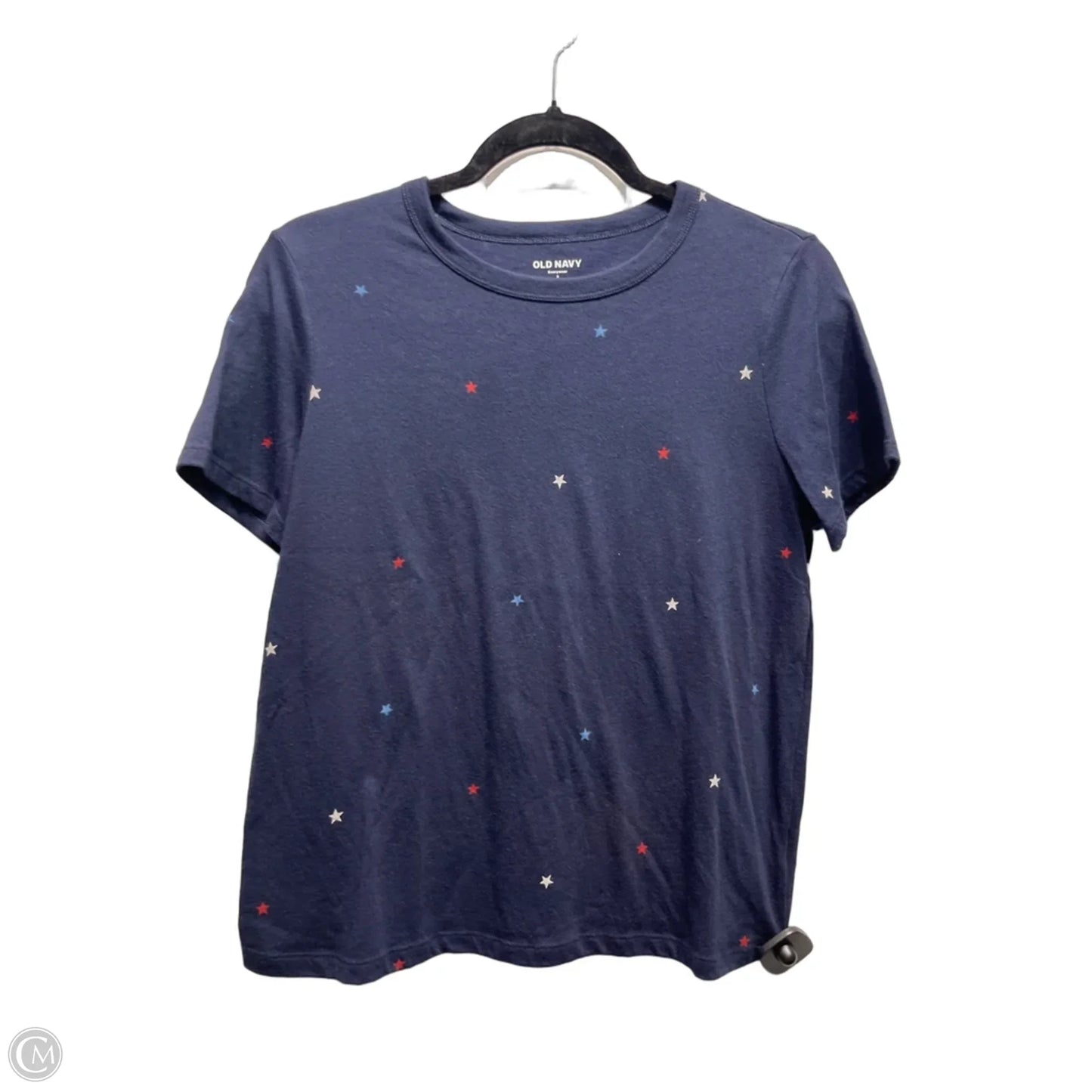 Top Short Sleeve Basic By Old Navy In Blue Red & White, Size: S