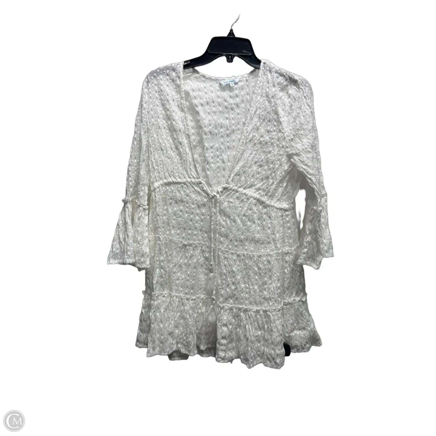 Swimwear Cover-up By Blue Island In White, Size: M