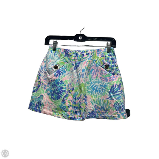 Skort Designer By Lilly Pulitzer In Blue & Purple, Size: Xs