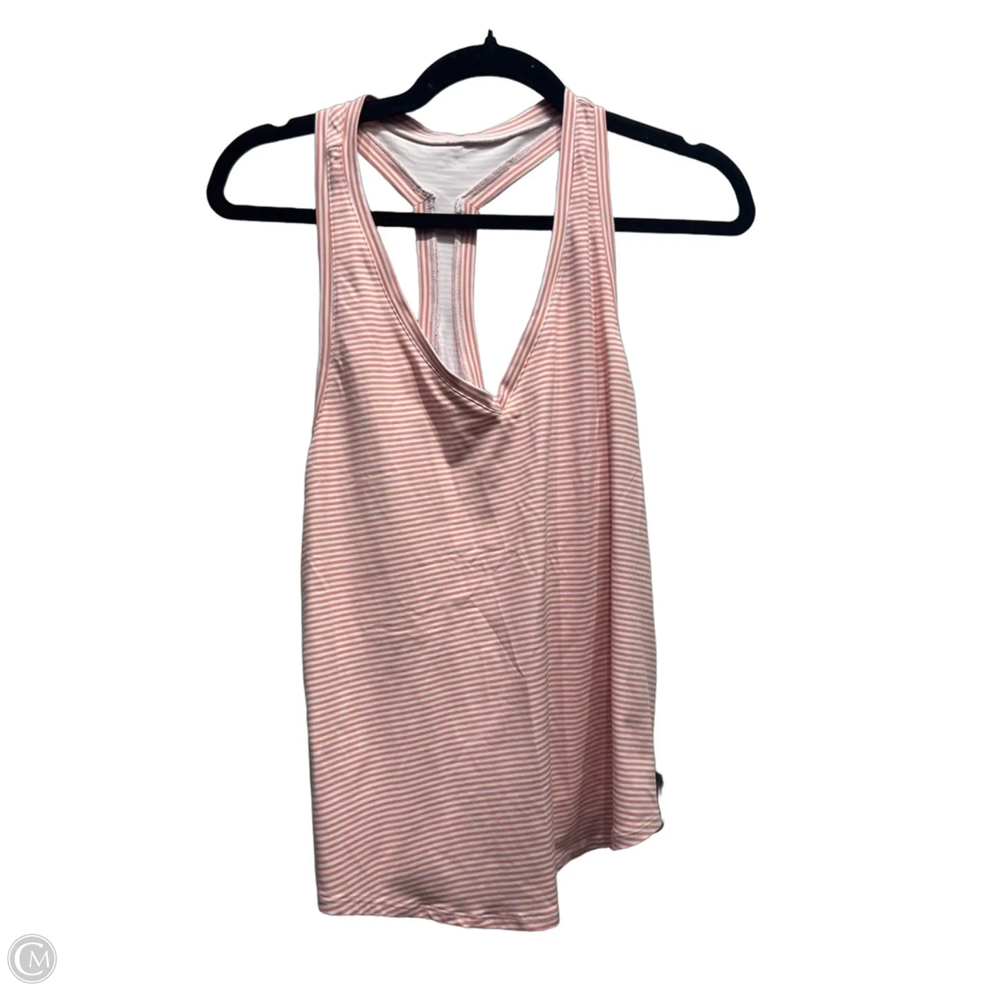 Top Sleeveless By Southern Tide In Orange & White, Size: M