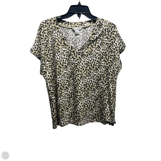 Top Short Sleeve By Tommy Bahama In Animal Print, Size: S