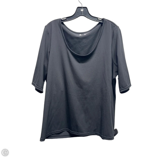 Top Short Sleeve Basic By Joy & Iman In Black, Size: 1x