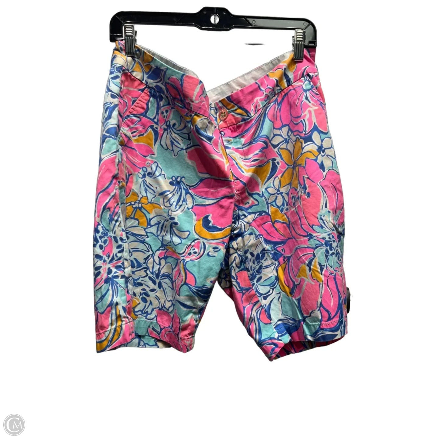 Shorts Designer By Lilly Pulitzer In Blue & Pink, Size: 14