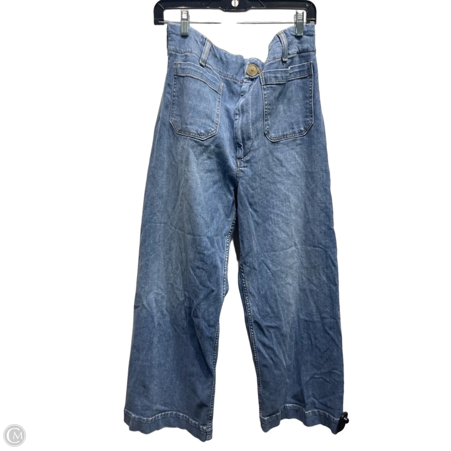 Jeans Wide Leg By Maeve In Blue Denim, Size: 12