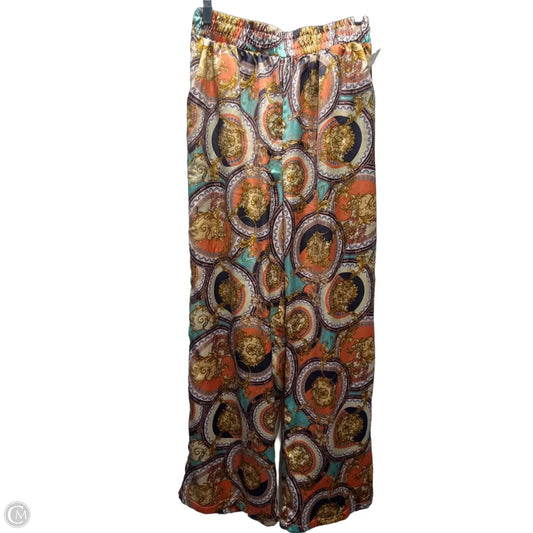 Pants Wide Leg By JULIA BY LOVE J In Orange & Yellow, Size: L