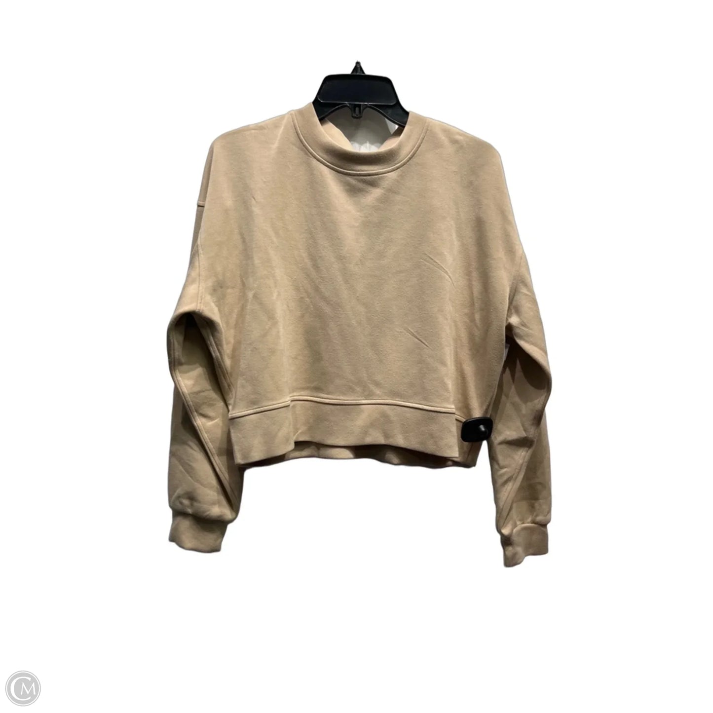 Athletic Sweatshirt Crewneck By Lululemon In Tan, Size: S