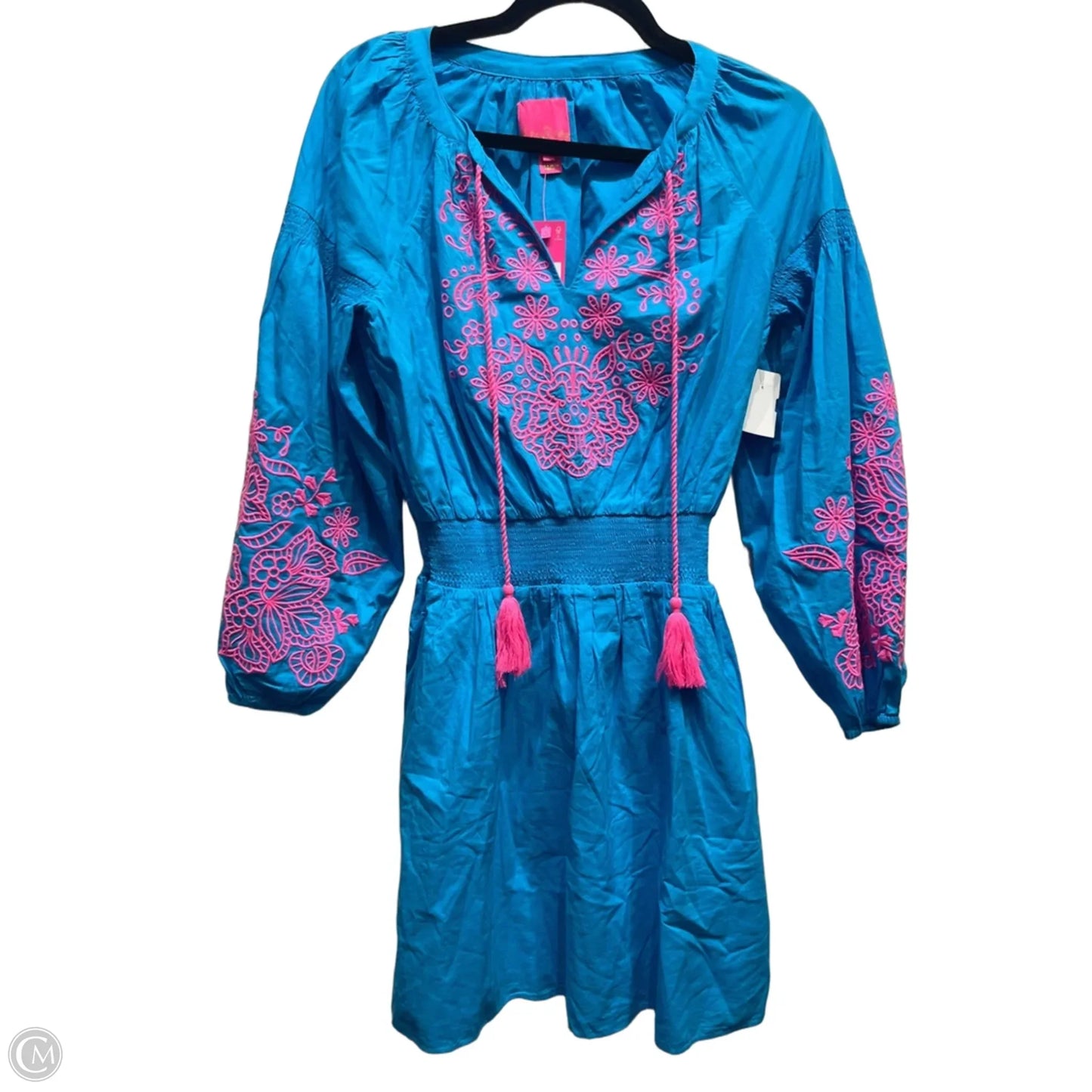 Dress Designer By Lilly Pulitzer In Blue & Pink, Size: S