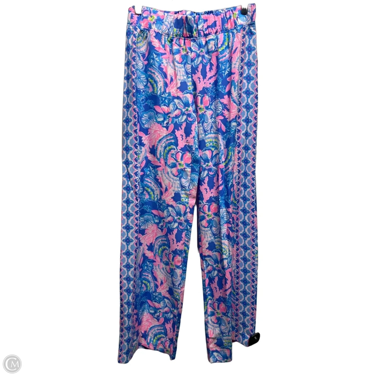 Pants Designer By Lilly Pulitzer In Blue & Pink, Size: Xs