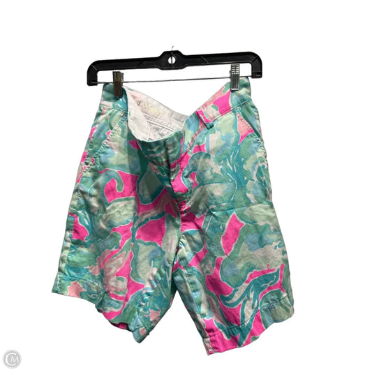 Shorts Designer By Lilly Pulitzer In Blue & Green, Size: 14
