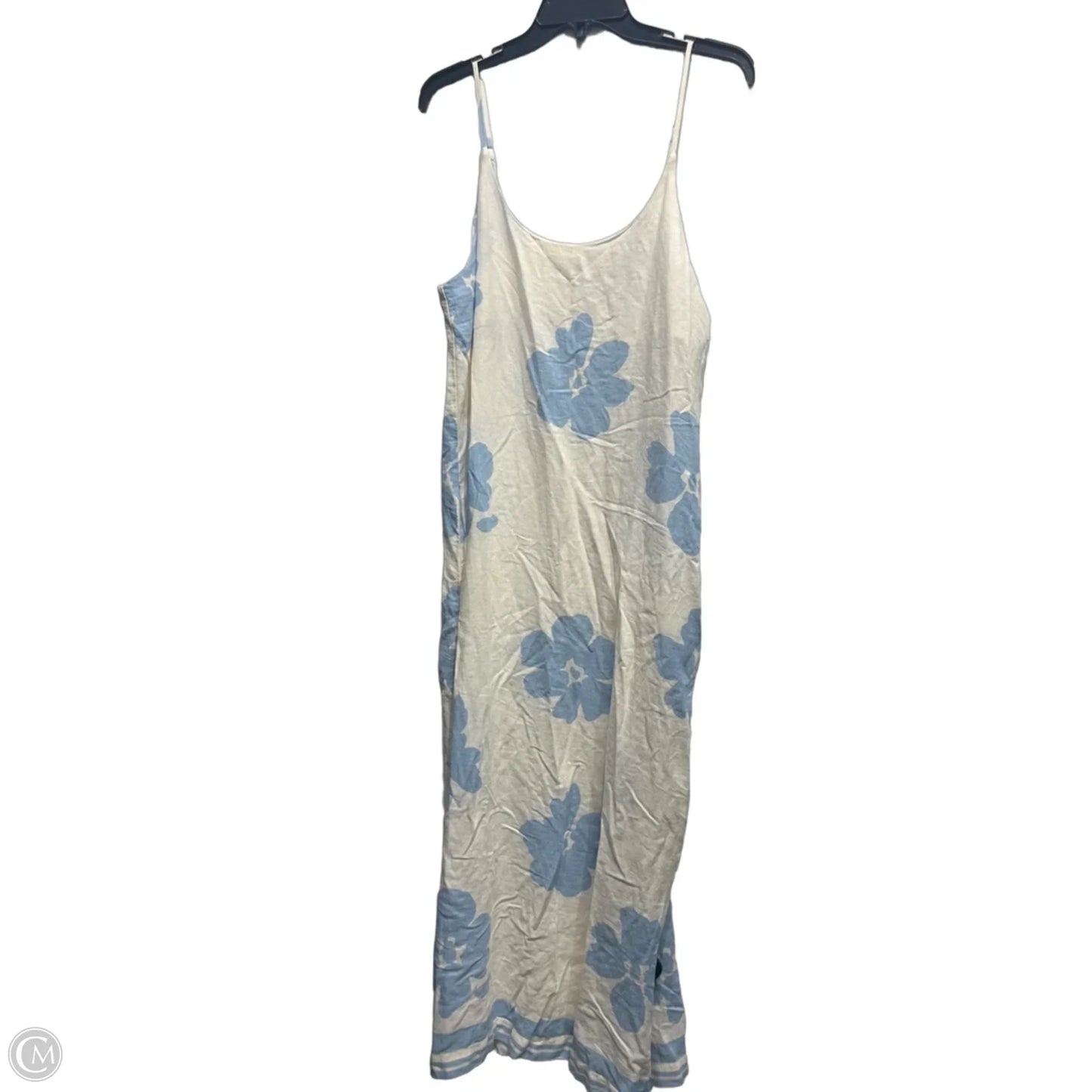 Dress Casual Maxi By academy women In Blue & White, Size: M